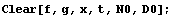 Clear[f, g, x, t, N0, D0] ;