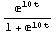 E^(10 t)/(1 + E^(10 t))